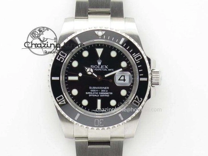 MiroTime 0219 Submariner Sandblasted DIWF Best Edition Carbon Bezel Carbon Dial Dial on SS Bracelet VR ModernLook 2064
